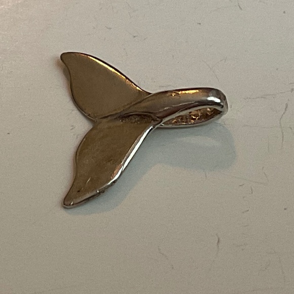 Whale Tail Sterling Silver Pendant - Picture 5 of 5